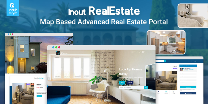Inout RealEstate - Map Based Advanced Real Estate Portal - Cover Image