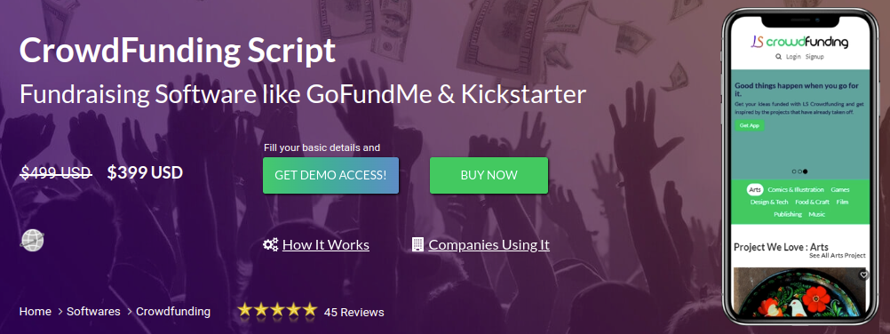 Crowdfunding PHP Script - Logicspice - Cover Image