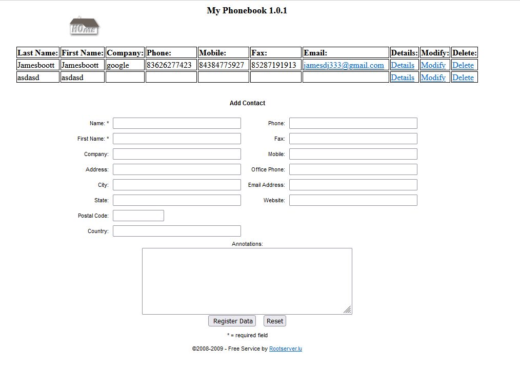 MyPhonebook - Cover Image