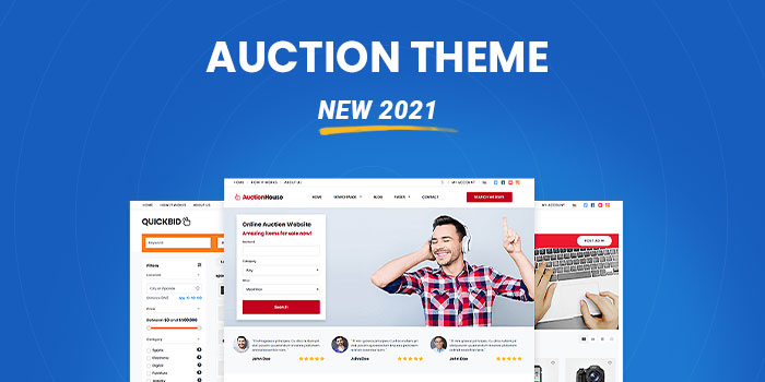 Auction Theme: Start your own auction website today.  (New 2022)  - Download Now! - Cover Image