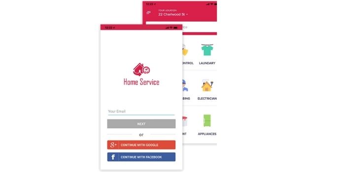 Home Service App - Cover Image