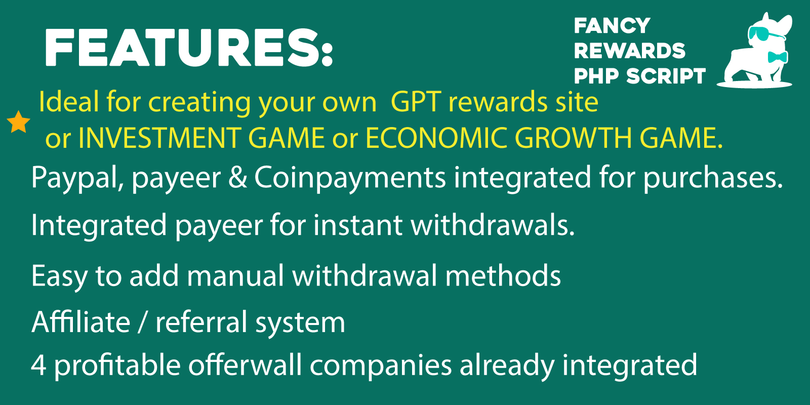 Hyip Fancy Rewards PHP Script Create your own investments game - Cover Image