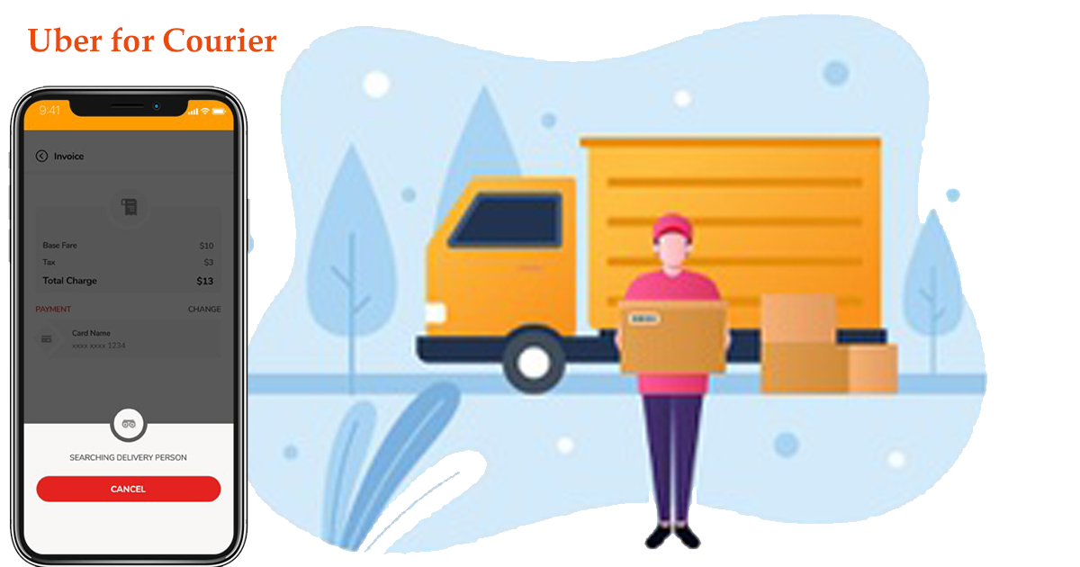 Uber for Courier App Development - Cover Image