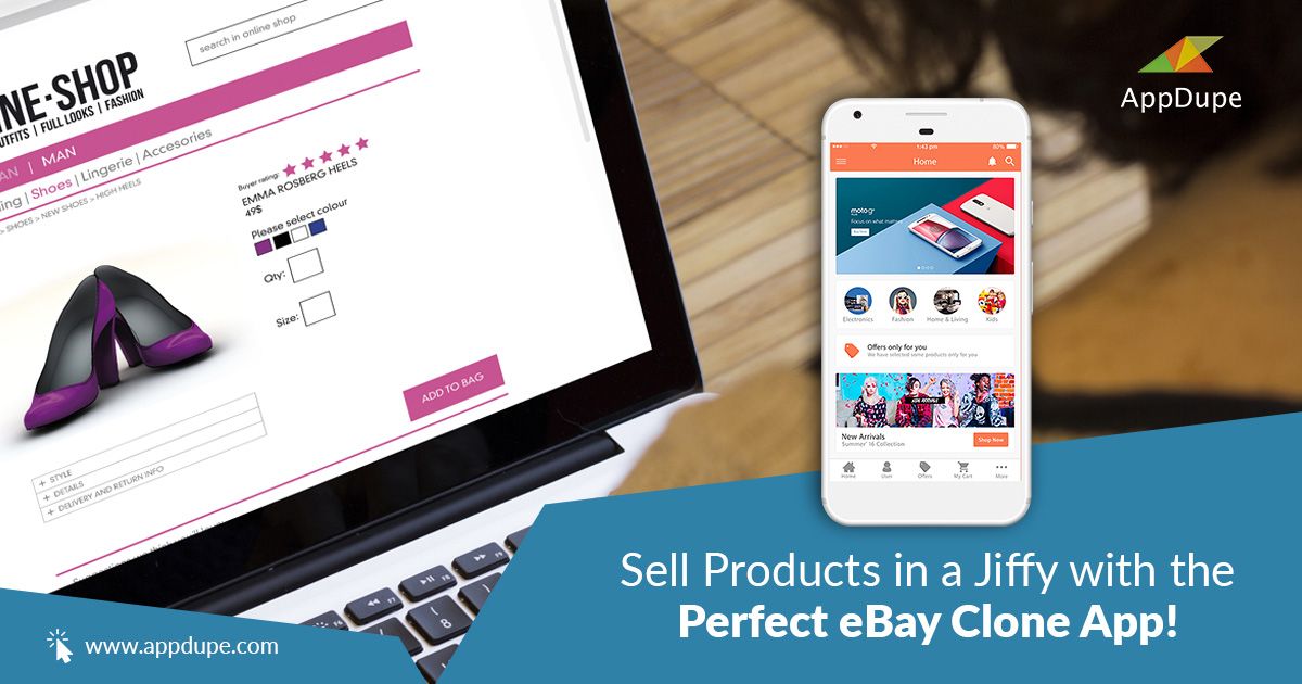 eBay clone app development - Cover Image
