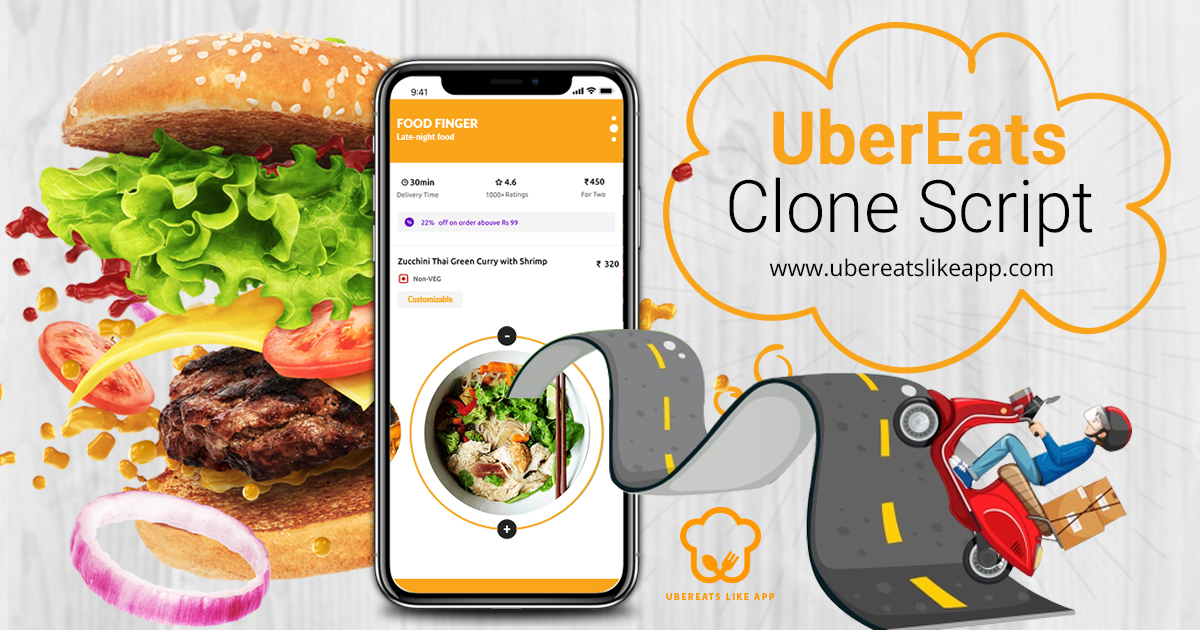Meet the customersÃ¢ÂÂ hunger pangs by acquiring the best ubereats clone script - Cover Image