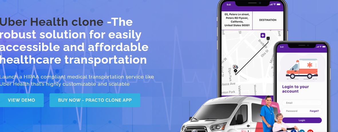 uber Health Clone App - Cover Image