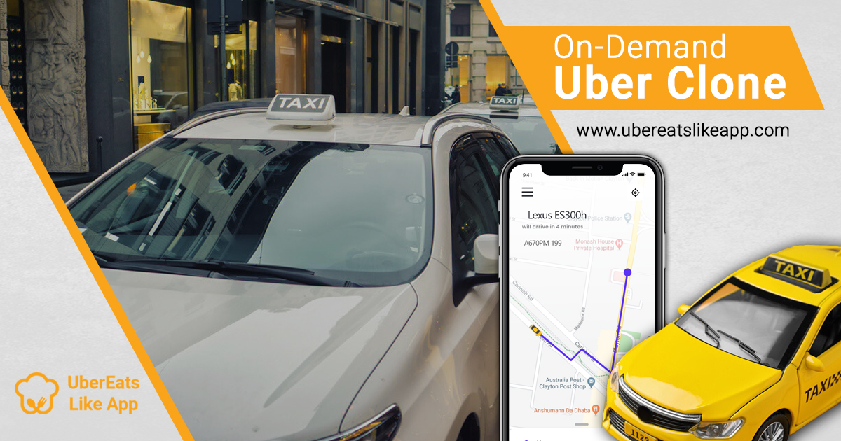 The uber app clone assures instant ride-hailing by the users - Cover Image