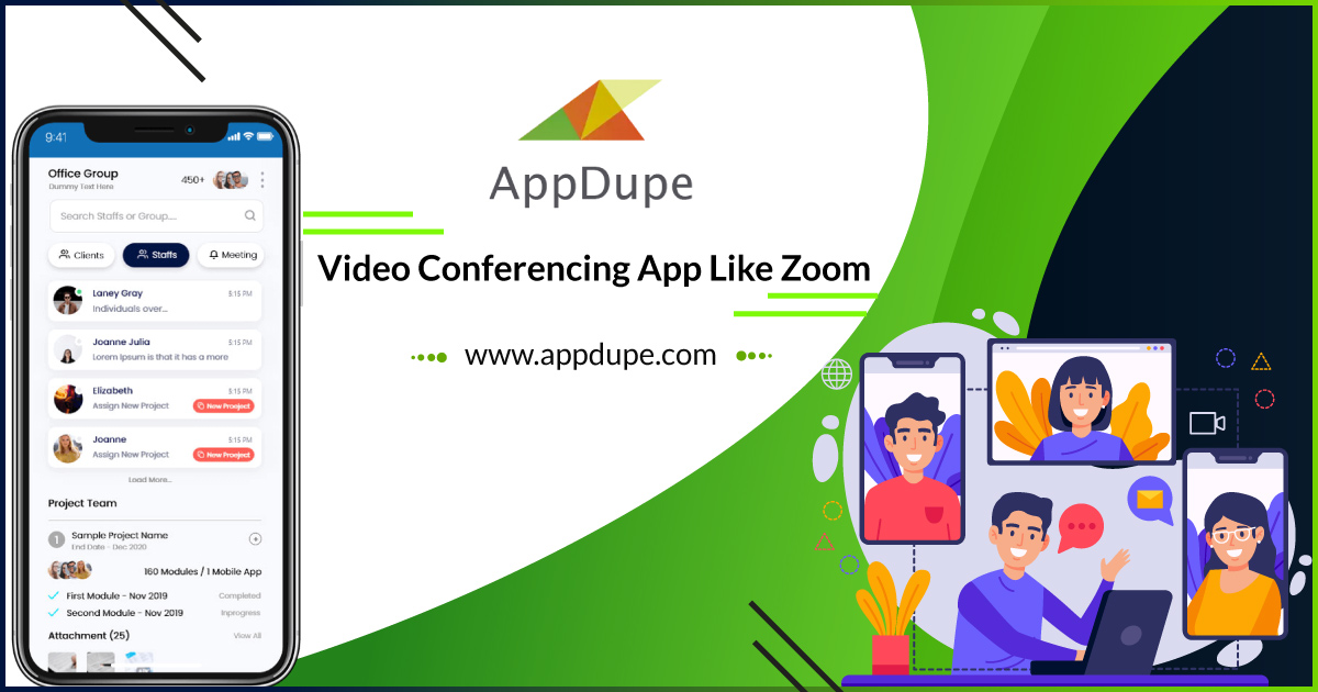 Lead the video conferencing revolution by developing a Zoom clone app - Cover Image