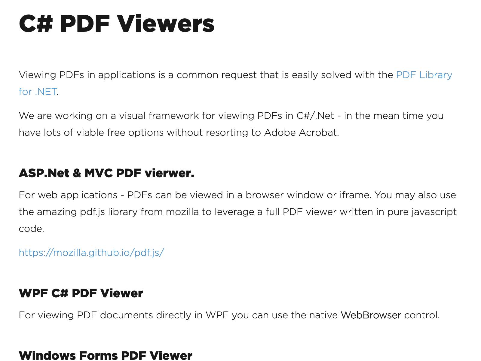 C# PDF Viewer - Cover Image