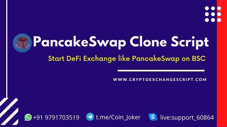 PancakeSwap Clone Script - To Start DeFi Exchange like PancakesSwap on BSC - Cover Image