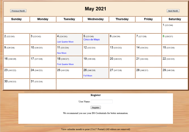 WebCal - Personal Calendar - Cover Image