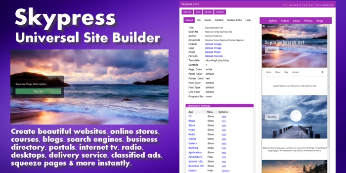 Skypress - HTML &amp - Cover Image