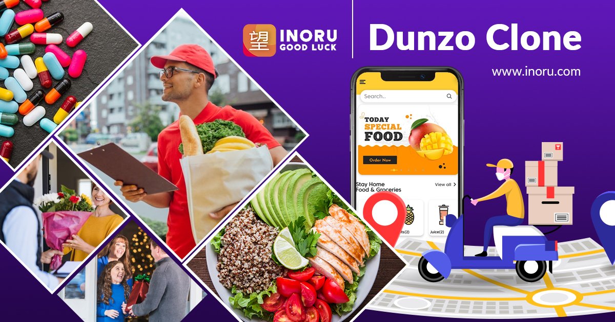 Dunzo Clone App Development - Inoru - Cover Image