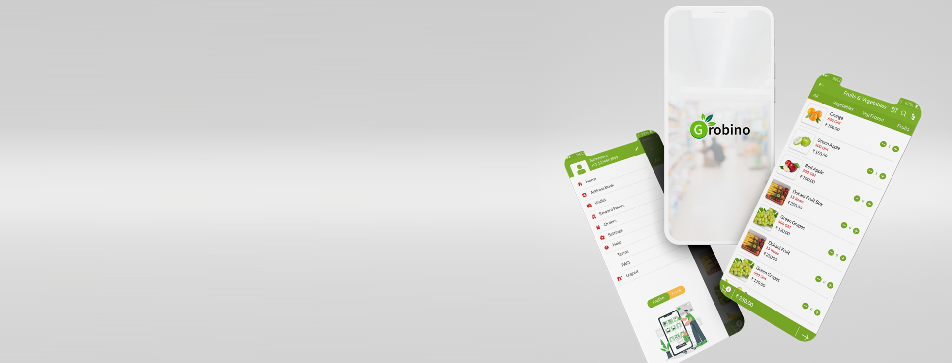 Bigbasket Clone Script, Bigbasket Clone App, Bigbasket Alternative - Grobino - Cover Image