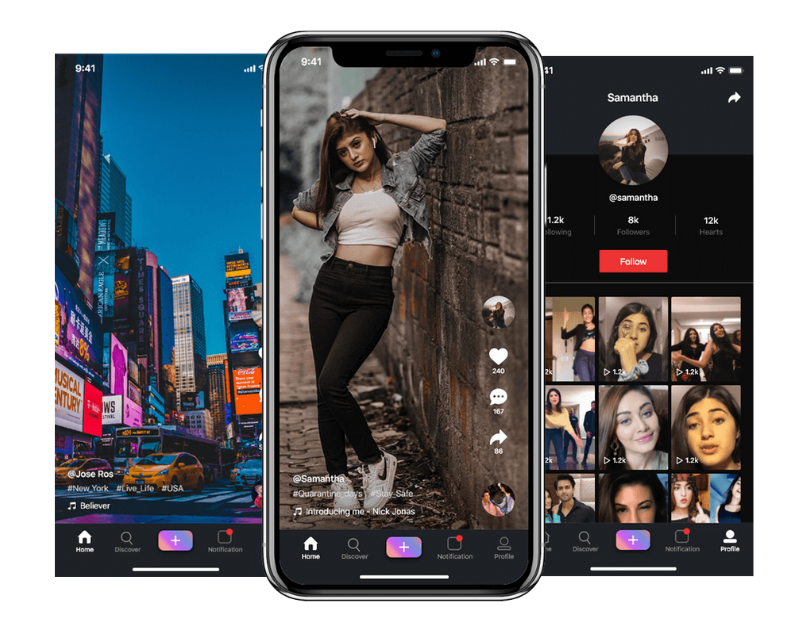 Attractive short video streaming app like TikTok to promote Global visibility - Cover Image