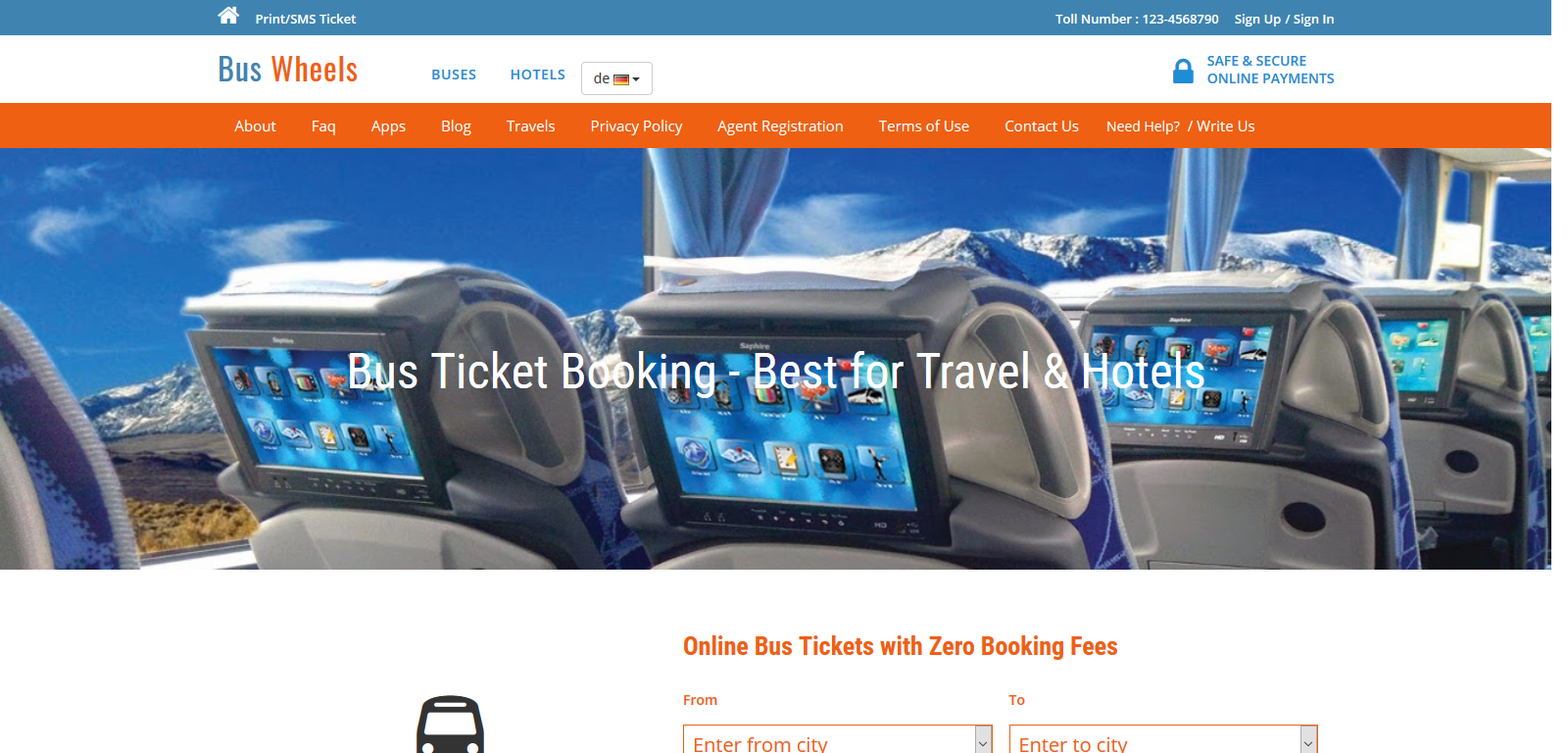 Bus Ticket Booking - Cover Image