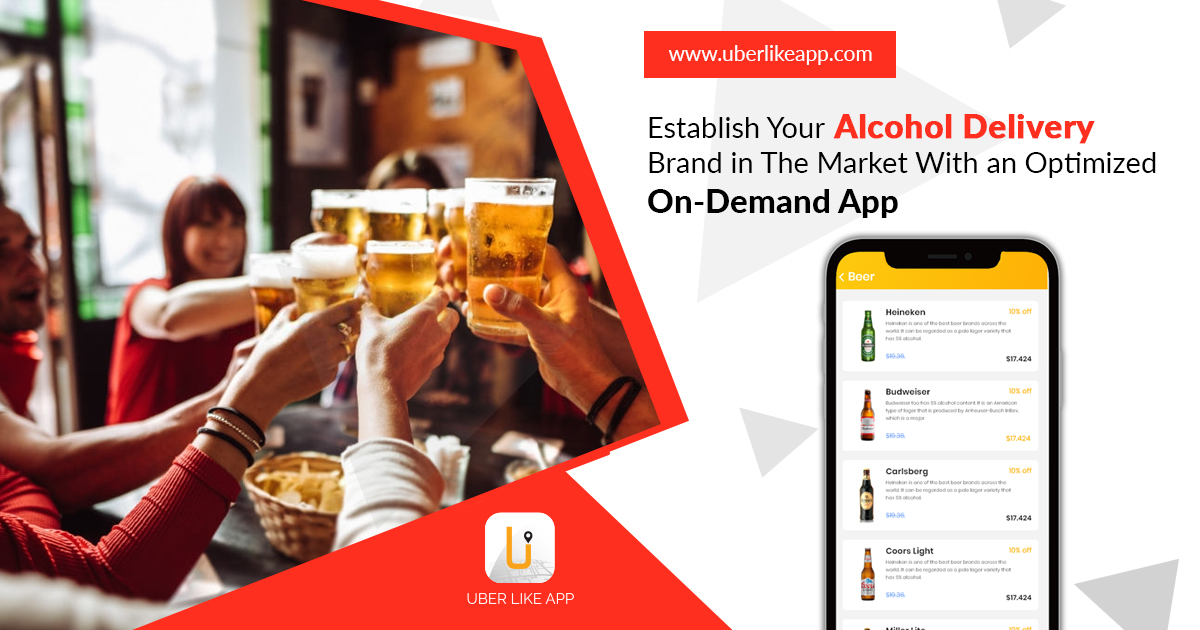 Avail of our on-demand alcohol delivery app development service - Cover Image