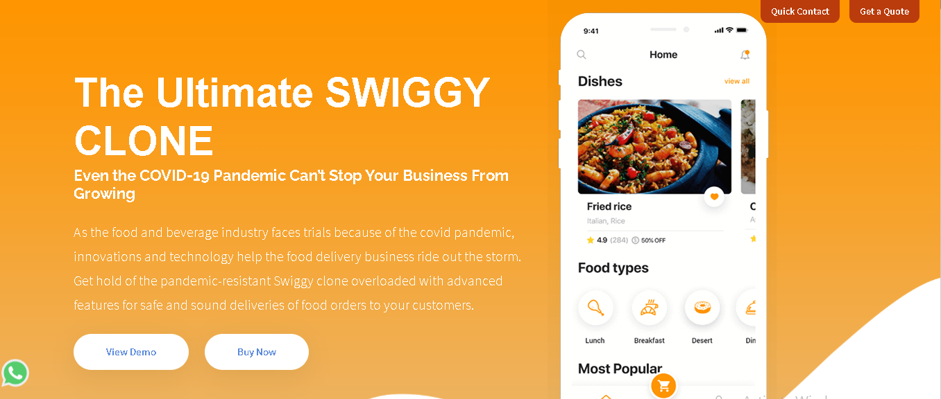 Swiggy Clone Script - Cover Image