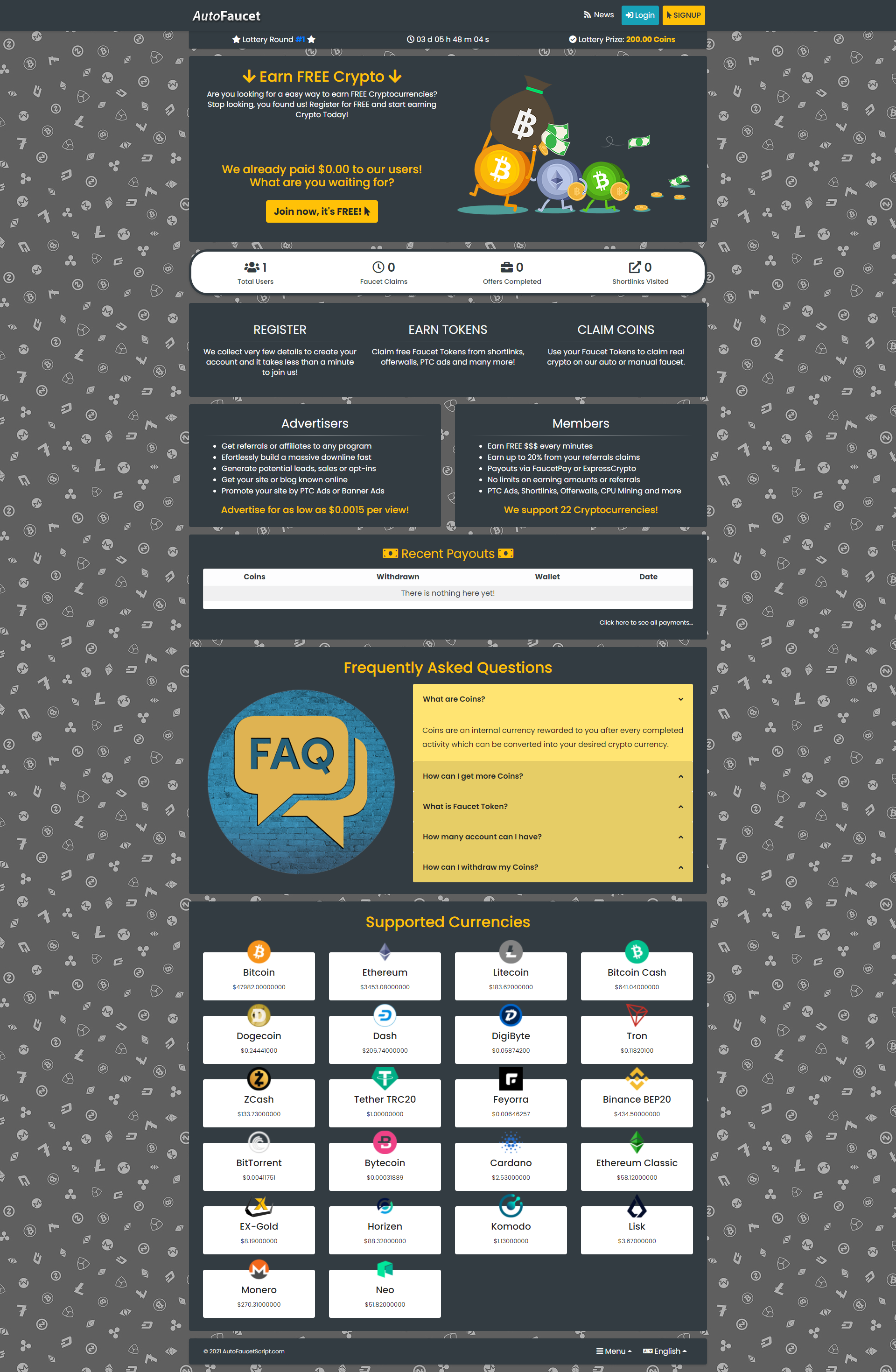 AutoFaucetScript - Utimate Auto Faucet System - Cover Image
