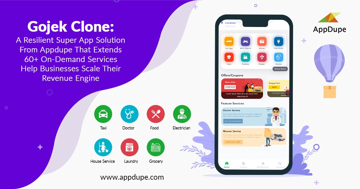 Gojek Clone - Multi Services App - Cover Image