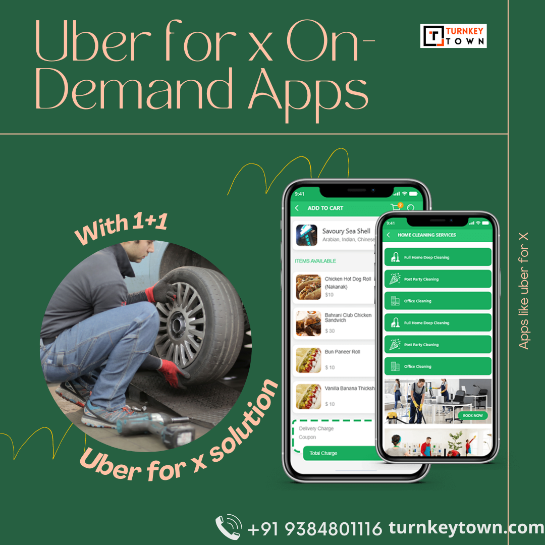 Uber for x On-Demand Service App | Apps like Uber for X | Uber for x Script - Cover Image