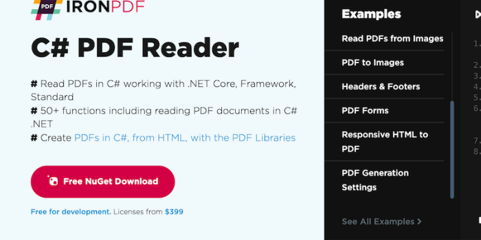 C# PDF Reader - Cover Image