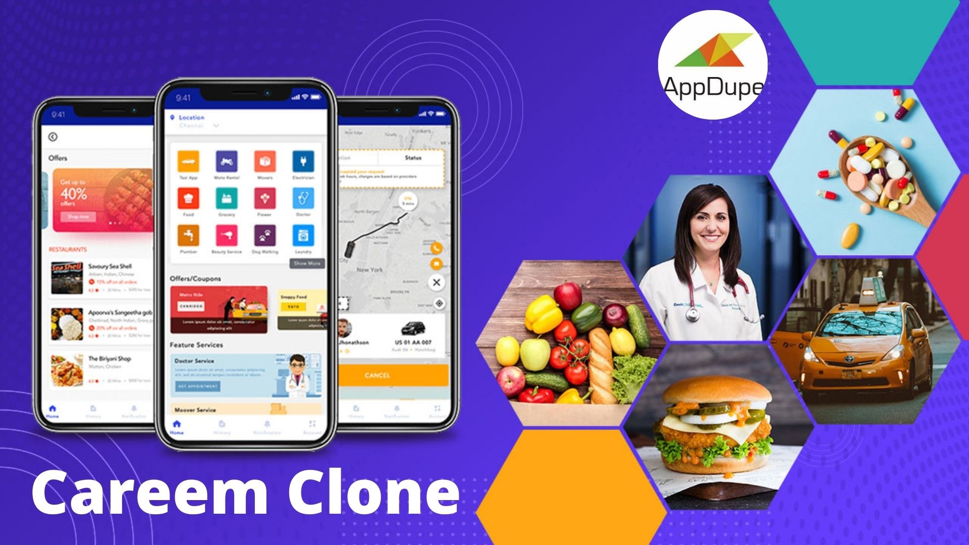 Create a Careem clone and provide multiple on-demand services - Cover Image