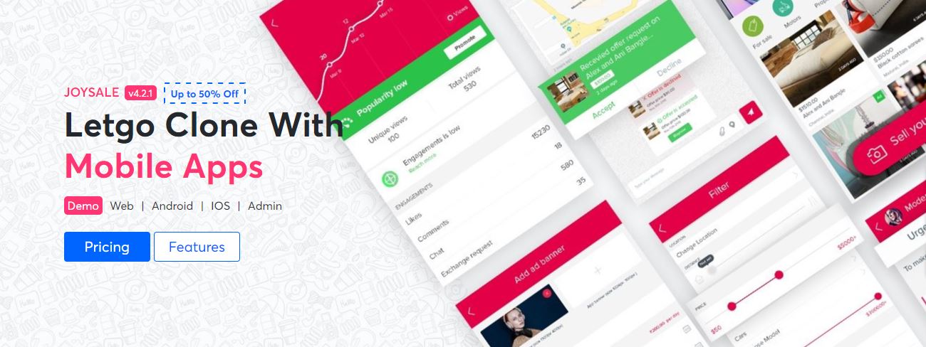 Letgo Clone Script - Advanced Classified Script - Up to 50% Offer - Cover Image