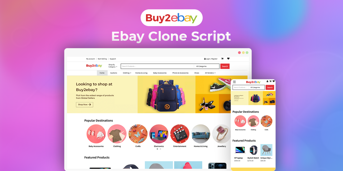 eBay Clone Script - Buy2eBay - Cover Image
