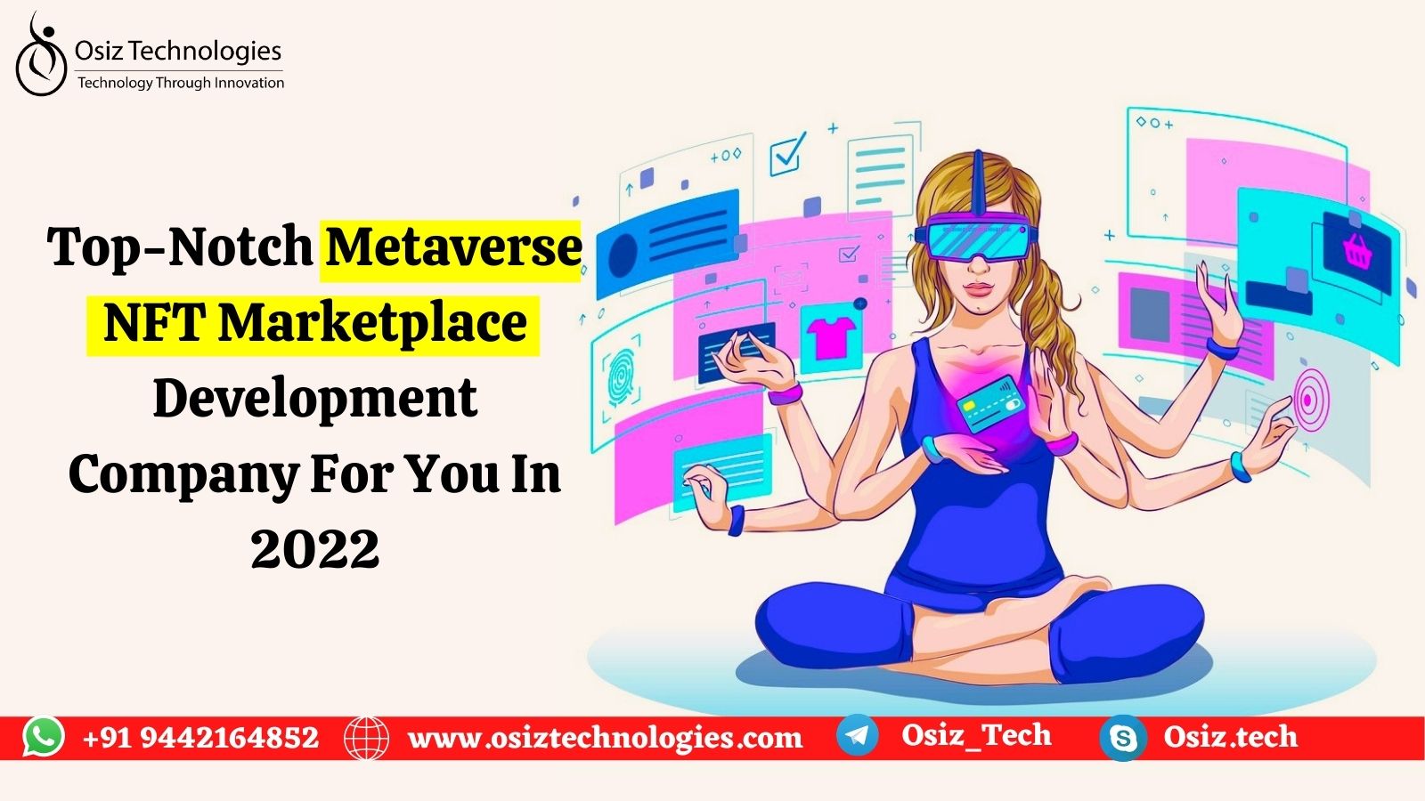 White-label Metaverse NFT Development Service. - Cover Image