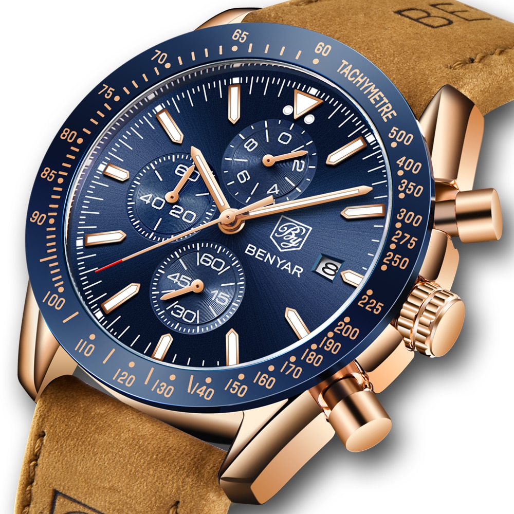 Men Watches Brand Luxury Silicone Strap Waterproof Sport Quartz Chronograph Military Watch Men Clock - Cover Image