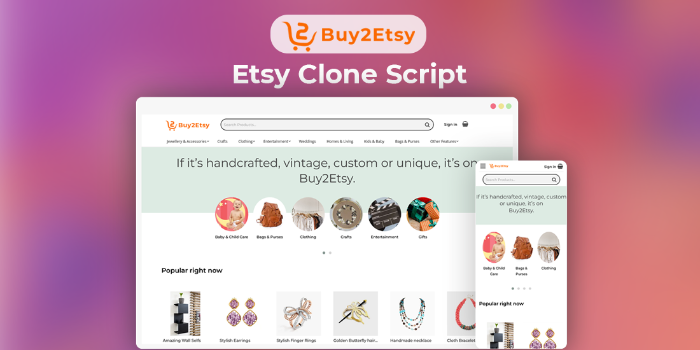 Etsy Clone Script - Buy2Etsy - Cover Image