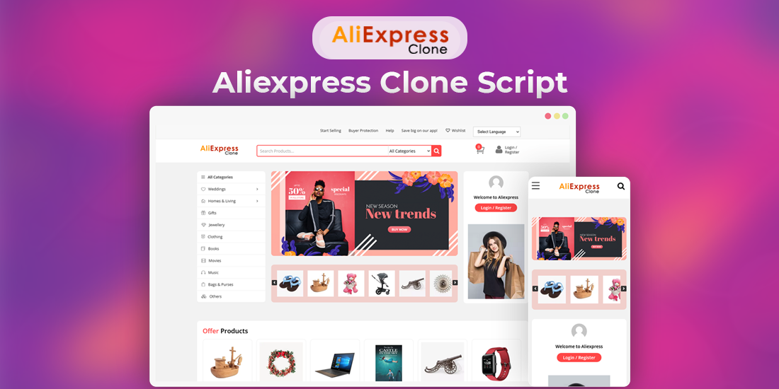 Aliexpress Clone WordPress Theme - Buy2Aliexpress - Cover Image