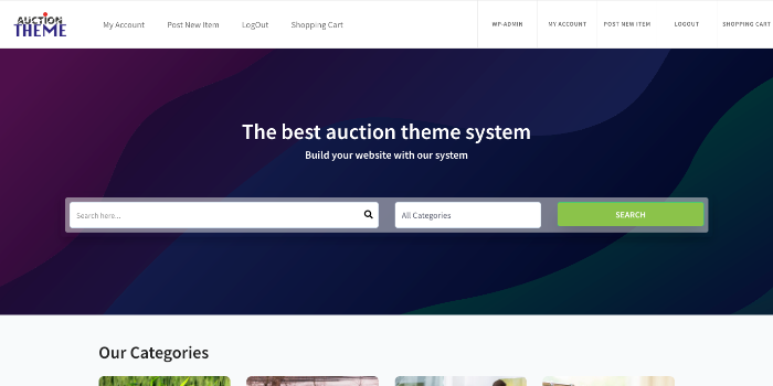 Wordpress Auction Script/Theme - Cover Image