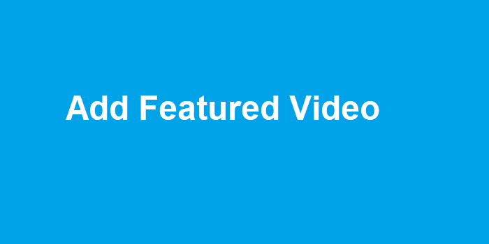 Add Featured Video in Product Gallery - Cover Image