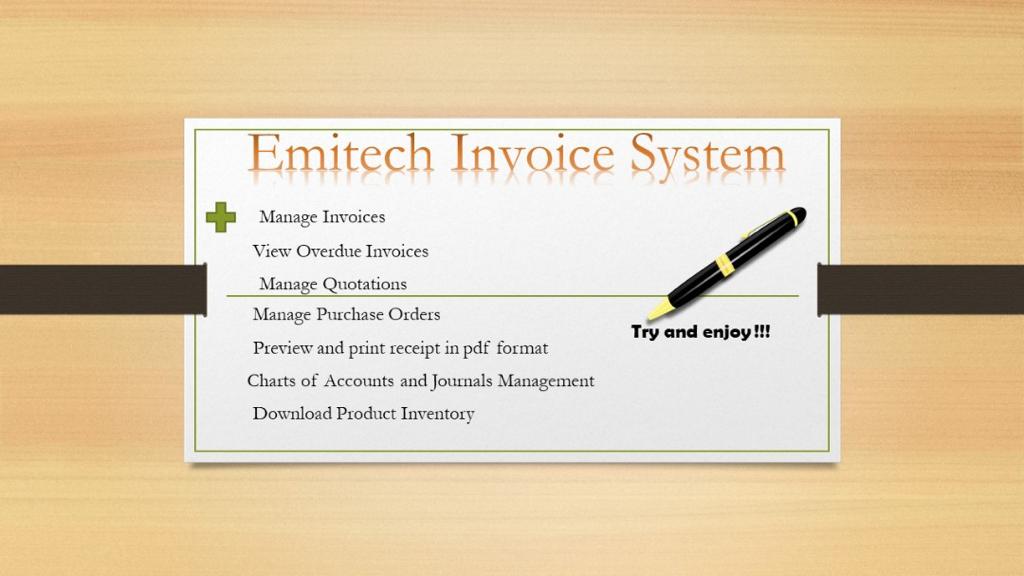 Emitech PHP Invoice System - Cover Image