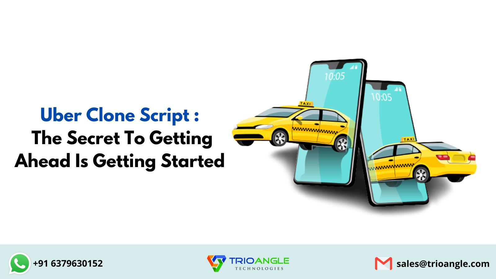 Uber Clone Script  - The Secret To Getting Ahead Is Getting Started - Cover Image