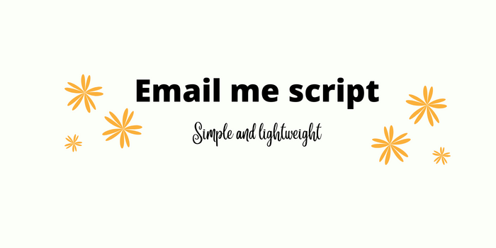 Email me script - Cover Image
