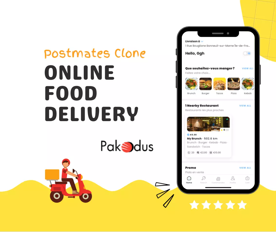 Postmates Clone - Cover Image