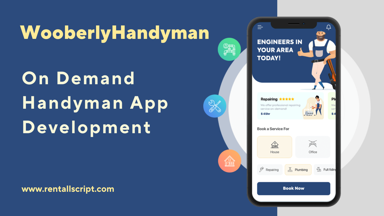 WooberlyHandyman - Handyman app like uber - Cover Image