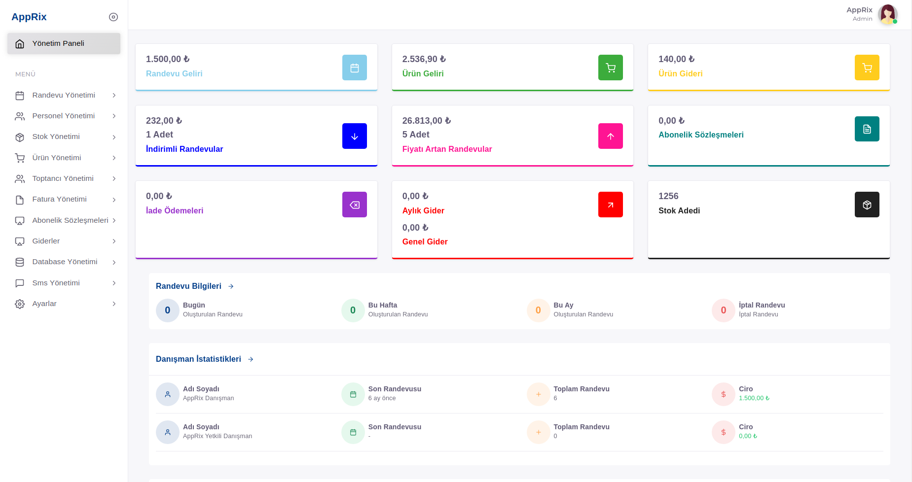 AppRix Appointment, Product,Stock, Invoice Management - Cover Image