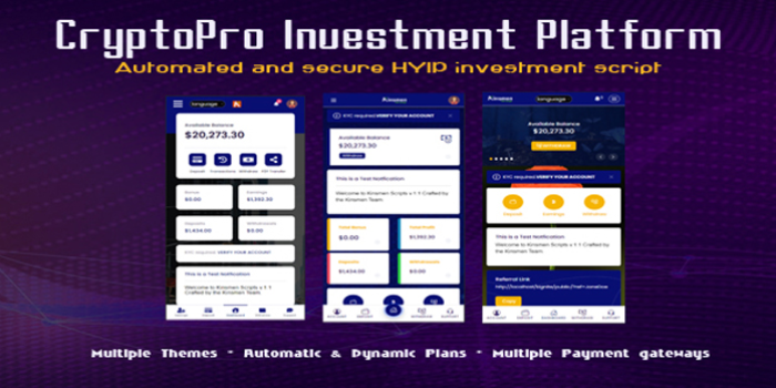CryptoPro Investment Platform - Cover Image