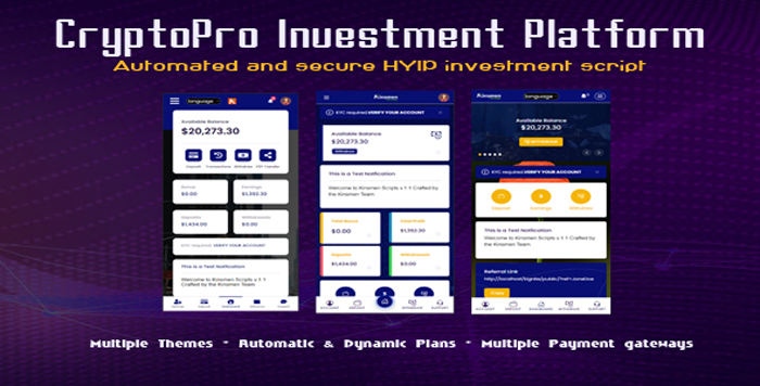 CryptoPro Investment Platform - Cover Image
