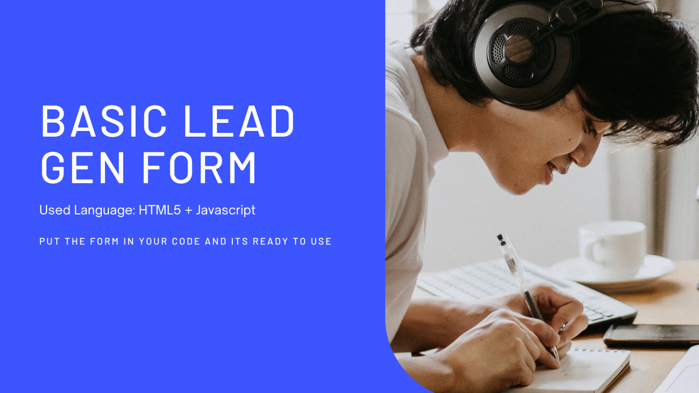 Lead generation Form Templet - Cover Image