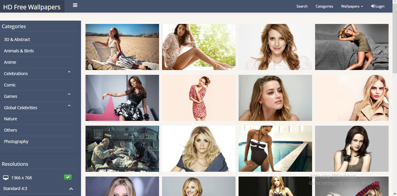 Photo Gallery Website, PHP Wallpaper Script - Cover Image