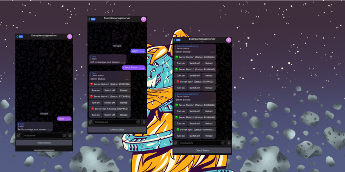 Telegram bot manage VPS/VDS servers - Cover Image