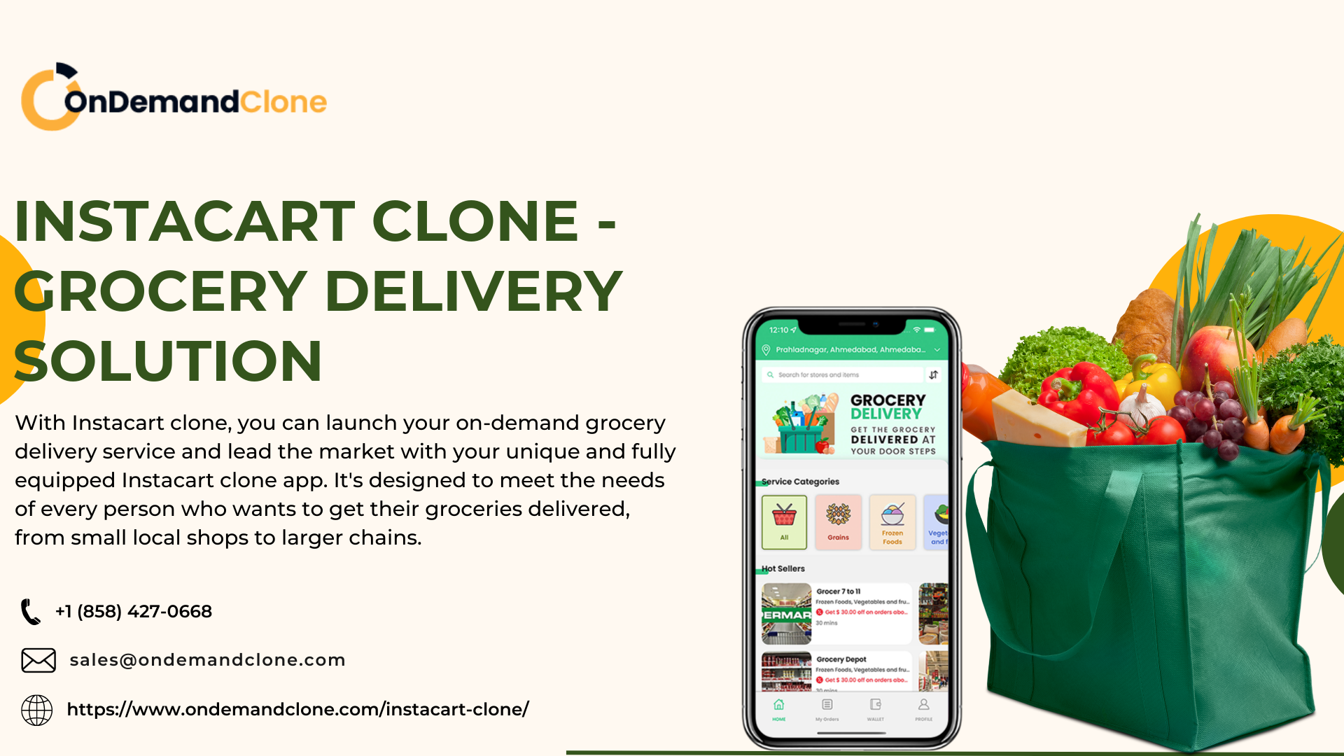 Instacart Clone - Grocery Delivery Solution - Cover Image