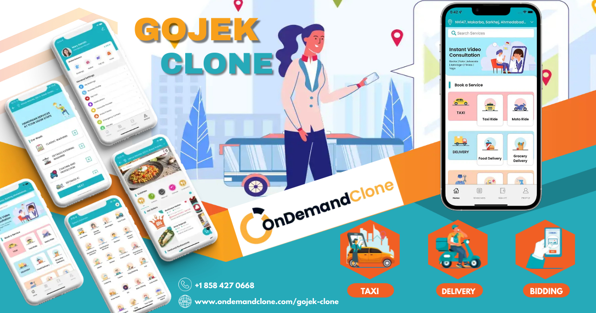 Gojek Clone: On-demand Multi Services App - Cover Image