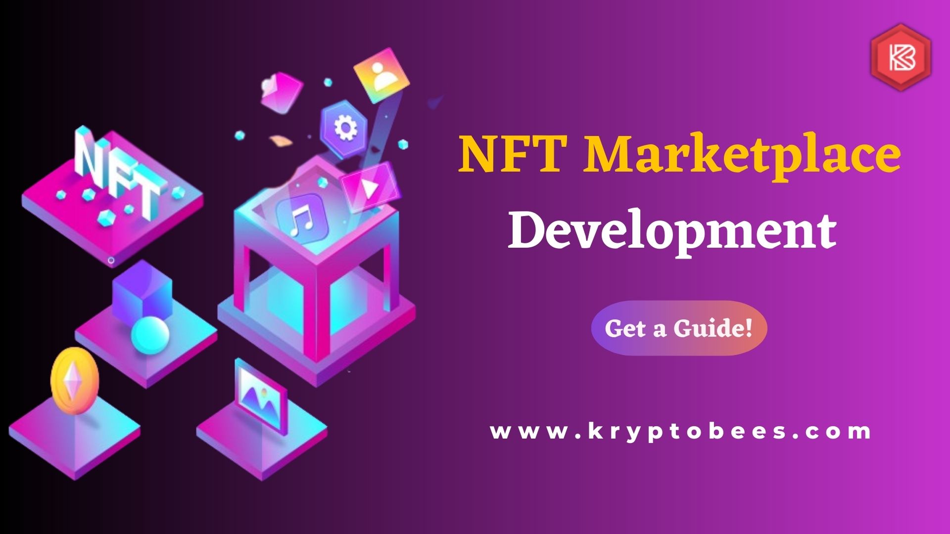 NFT Marketplace Development Company - Kryptobees: - Cover Image