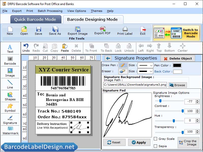 Bank Barcode Label Generator - Cover Image